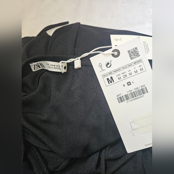 Zara Women's Dress Black Size M Cocktail DRESS , EVENING,  NWT - Picture 7 of 7
